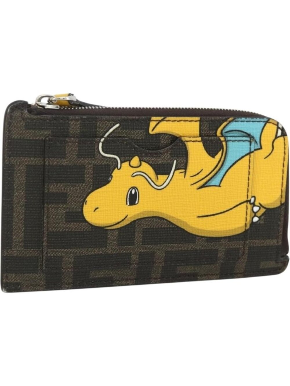 FENDI x FRGMT x POKÉMON Zucca Canvas Dragonfly Coin Purse Black